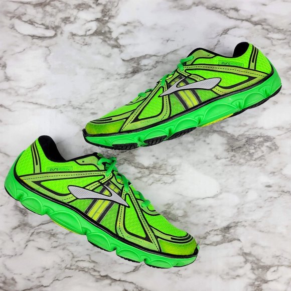Brooks PureFlow Running Sneakers Green 7 - Picture 3 of 8